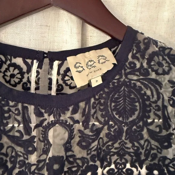 Sea New York Navy and White Mini Dress Size 2 - Picture 3 of 5